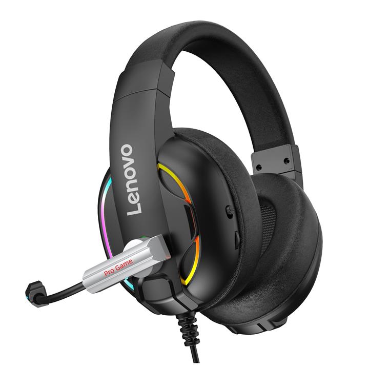 هدست مخصوص بازی لنوو مدل HU75 Lenovo  HU75 Color LED Adjustable Wire Gaming Headset